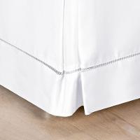 Saia Box Solteiro Ponto Palito Micropercal - Branco - 2