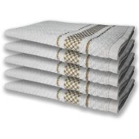 10 Panos De Prato Atoalhado Felpudo Premium 5 Lilás 5 Marrom - 4