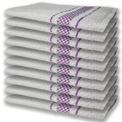 10 Panos De Prato Atoalhado Felpudo Premium Lilás