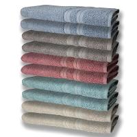 10 Toalhas Grande 2 Bege 2 Verde 2 Rosê 2 Cinza 2 Azul - 1