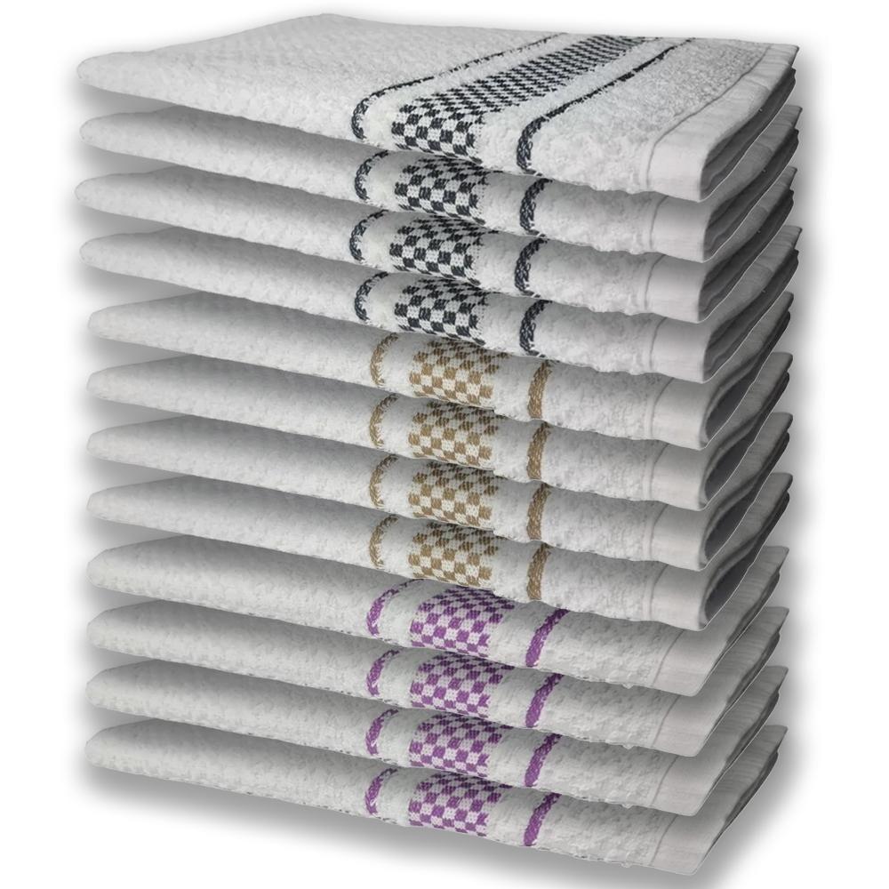 12 Panos De Prato Atoalhado Felpudo Rx+mr+pr - 1