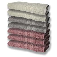 7 Toalhas Grande E Grossa 3 Rosê 2 Cinza 2 Bege - 1