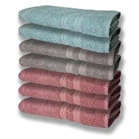 7 Toalhas Grande E Grossa 3 Rosê 2 Cinza 2 Verde - 1