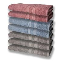 7 Toalhas Grande E Grossa 3 Cinza 2 Azul 2 Rosê - 1