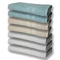 7 Toalhas Grande E Grossa 3 Branco 2 Bege 2 Verde - 1