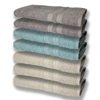 7 Toalhas Grande E Grossa 3 Bege 2 Verde 2 Cinza - 1