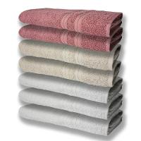 7 Toalhas Grande E Grossa 3 Branco 2 Bege 2 Rosê - 1