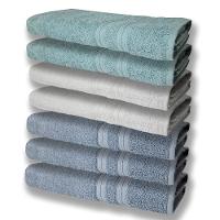 7 Toalhas Grande E Grossa 3 Azul 2 Branco 2 Verde - 1