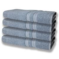 7 Toalhas Grande E Grossa 4 Azul 3 Branco - 4