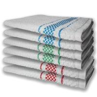 6 Panos De Prato Atoalhado Felpudo Premium Vm+Az+Vd - 1