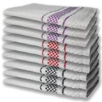 9 Panos De Prato Atoalhado Felpudo Preto Vermelho e Roxo - 1