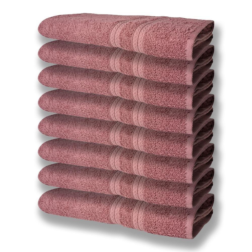 8 Toalhas Grande E Grossa Rosê - 1