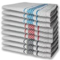 9 Panos De Prato Atoalhado Felpudo Preto Vermelho e Azul - 1