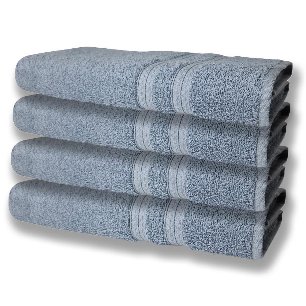 8 Toalhas Grande E Grossa Azul e Branco - 3