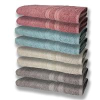 8 Toalhas Grande E Grossa 2 Cinza 2 Bege 2 Verde 2 Rosê - 1