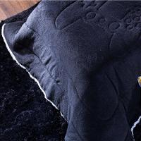 Coberdrom Preto Solteiro 02 Peças Dupla Face Sherpa E Manta