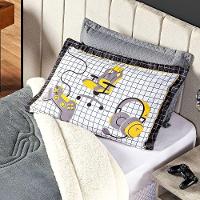 Coberdrom Cinza Queen 03 Pçs Dupla Face Sherpa E Mantinha - 3