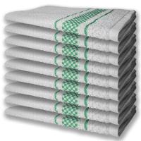 9 Panos De Prato Atoalhado Felpudo Verde - 1