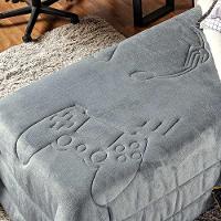 Coberdrom Cinza + Almofadas Solt 4Pçs Dupla Face - 3