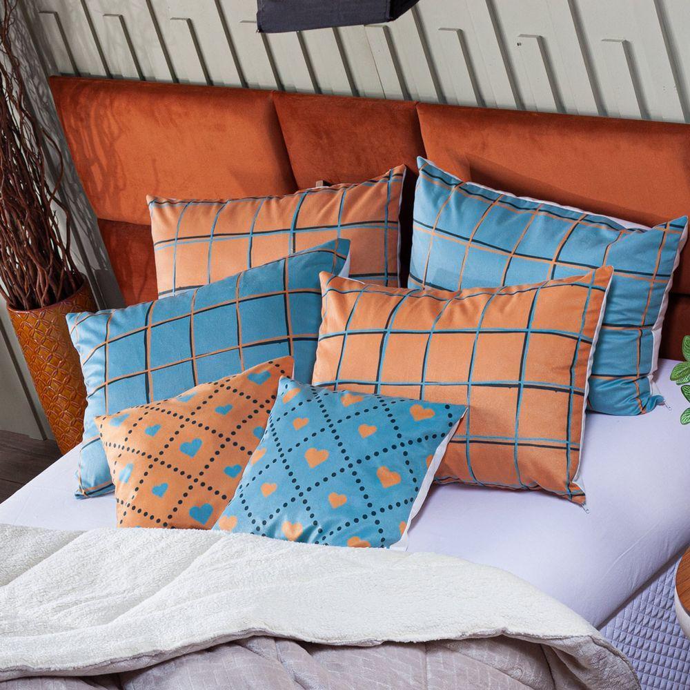 Cobertor Caqui+Almofadas Queen 7Pçs DuplaFace Sherpa E Manta - 9