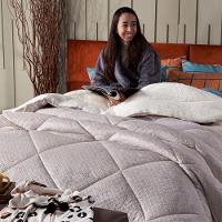 Cobertor Caqui+Almofadas King 7Pçs DuplaFace Sherpa E Manta - 7