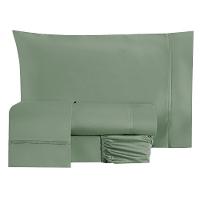 Jogo Cama Lençol King 200 Fios 4 Peças Verde Esmeralda - 1