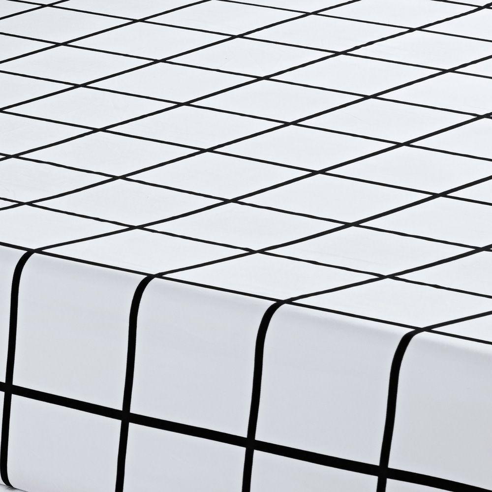 Jogo Cama Lençol Solteiro 200 Fios 2 Peças Preto - 2