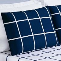 Jogo Cama Lençol Solteiro 200 Fios 2 Peças Azul Marinho - 3