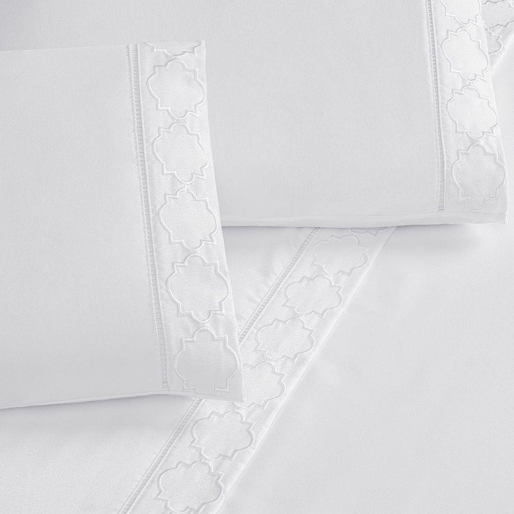 Jogo De Lençol Queen Isa Micropercal 300 Fios 4 Peças Branco - 3