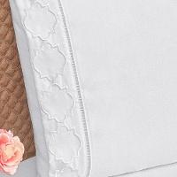 Jogo De Lençol Queen Isa Micropercal 300 Fios 4 Peças Branco - 2