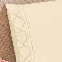 Jogo De Lençol Queen Isa Micropercal 300 Fios 4 Peças Palha