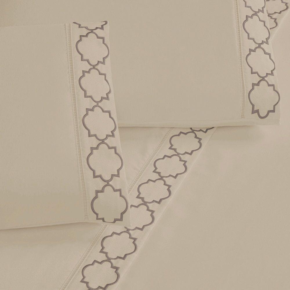 Jogo De Lençol King Isa Micropercal 300 Fios 4 Peças Cáqui - 2