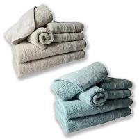 Jogo De Toalhas 4 Banhos 4 Rostos 4 Grande Grossa Bege Verde - 1