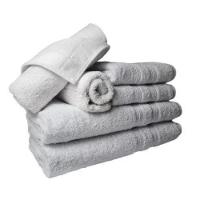 Jogo Toalhas 4 Banhos 4 Rostos 4 Grande Grossa Branco Cinza - 9