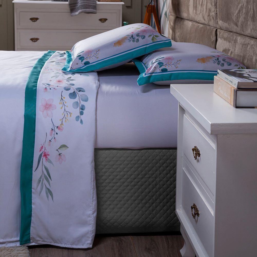 Kit Cobre Leito Fanari Dupla Face C/ Lençol Casal 07 Peças - 2