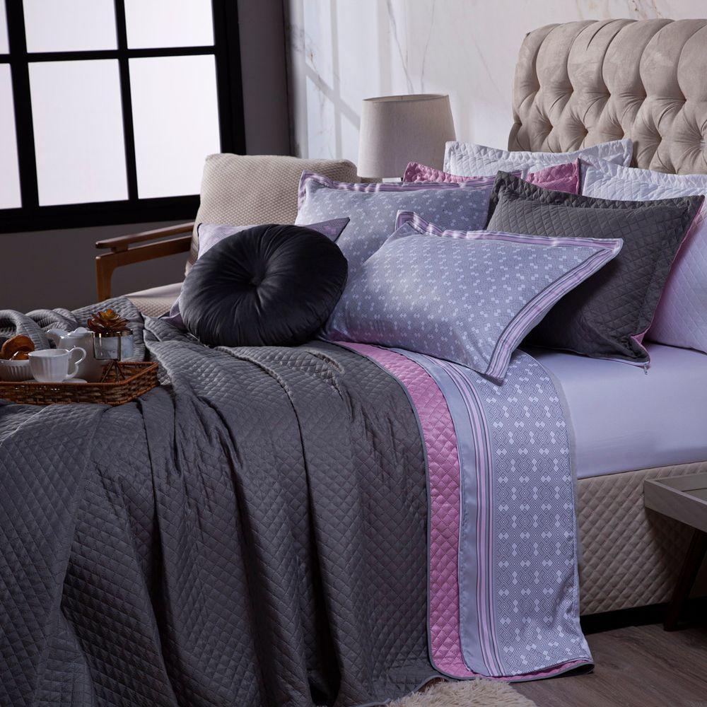 Kit Cobre Leito Dupla Face C/ Almofadas Casal 07Pçs - 6