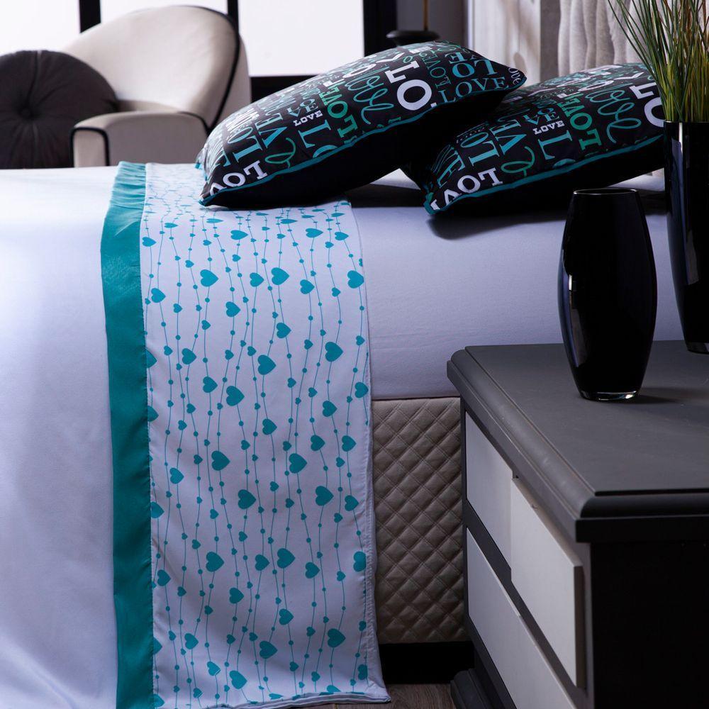 Kit Cobre Leito Dupla Face C/ Lençol Casal 07 Peças - 5