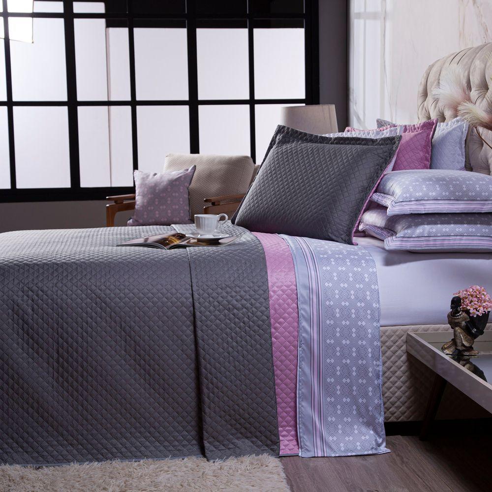 Kit Cobre Leito Atrina Dupla Face C/ Lençol Casal 07 Peças - 3