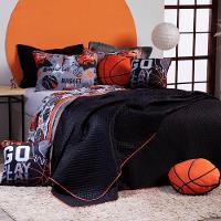 Kit Cobre Leito Basquete Dupla Face C/ Almofadas Casal 7 Pçs - 2