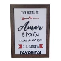 Quadro Decorativo Em Mdf Para Quarto/sala (33x24,5) Quadro 1 - 1