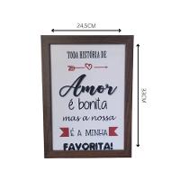 Quadro Decorativo Em Mdf Para Quarto/sala (33x24,5) Quadro 1 - 3