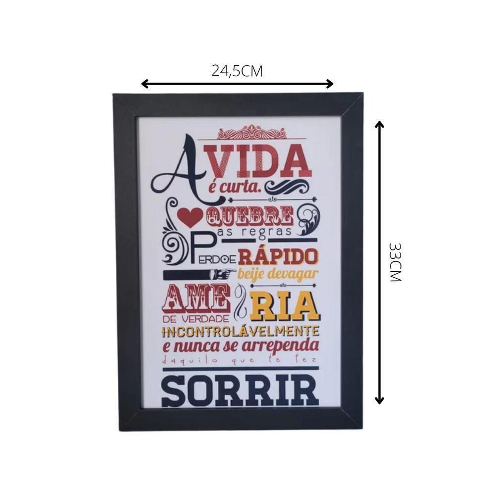 Quadro Decorativo Em Mdf Para Quarto/sala (33x24,5) Quadro 3 - 3