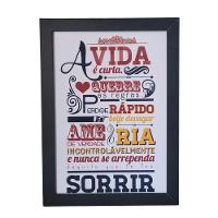 Quadro Decorativo Em Mdf Para Quarto/sala (33x24,5) Quadro 3 - 1