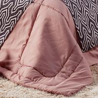 Kit Edredom Rosê Queen 03 Peças Dupla Face Micropercal - 5