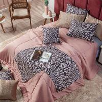 Kit Edredom Rosê King 03 Peças Dupla Face Micropercal - 5