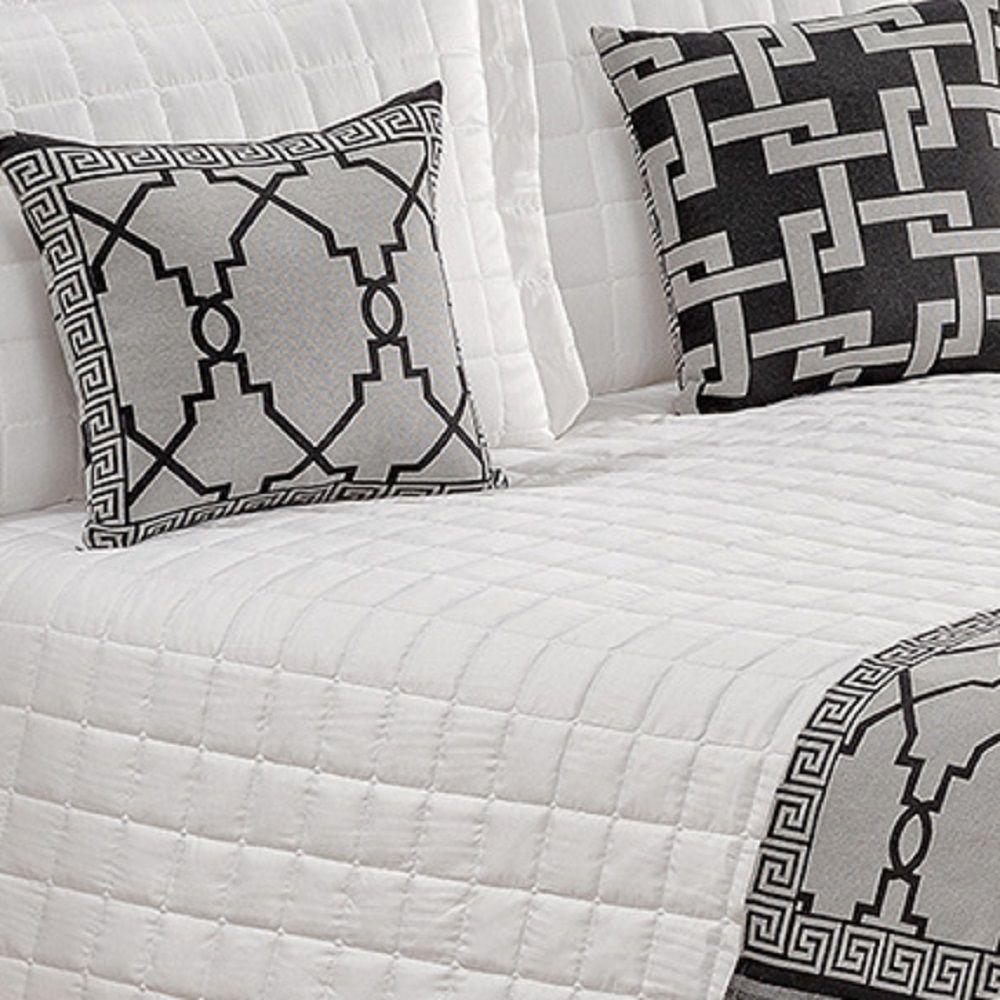 Pezeira Queen Jacquard Rústico Corinto 5 Peças Preto - 5