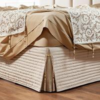 Saia Cama Box Queen Stylle 200 Fios Matelado Bege - 1