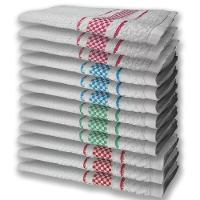 12 Panos De Prato Atoalhado Felpudo Premium Vm+vd+az+rs - 1