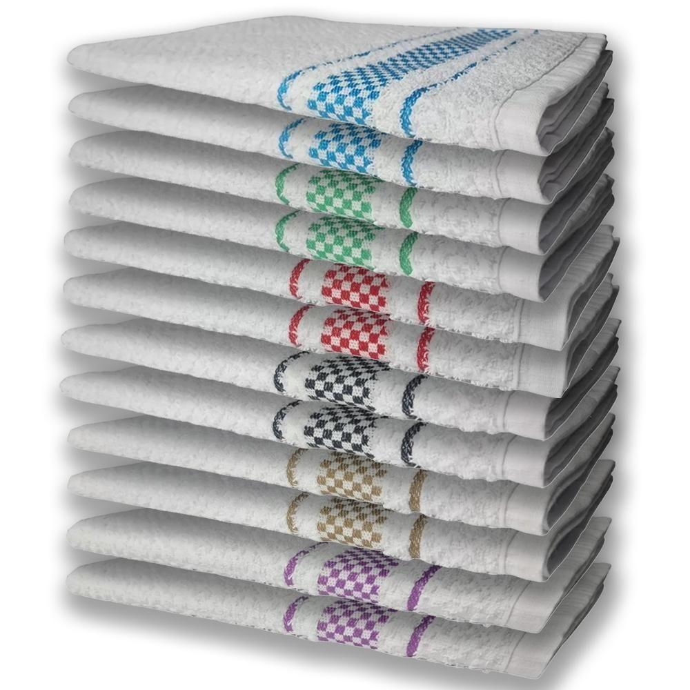 12 Panos De Prato Atoalhado Felpudo Premium Rx+mr+pr+vm+vd+az - 1