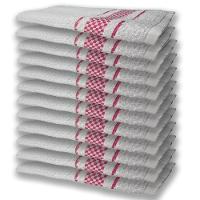 12 Panos De Prato Atoalhado Felpudo Premium Rosa - 1